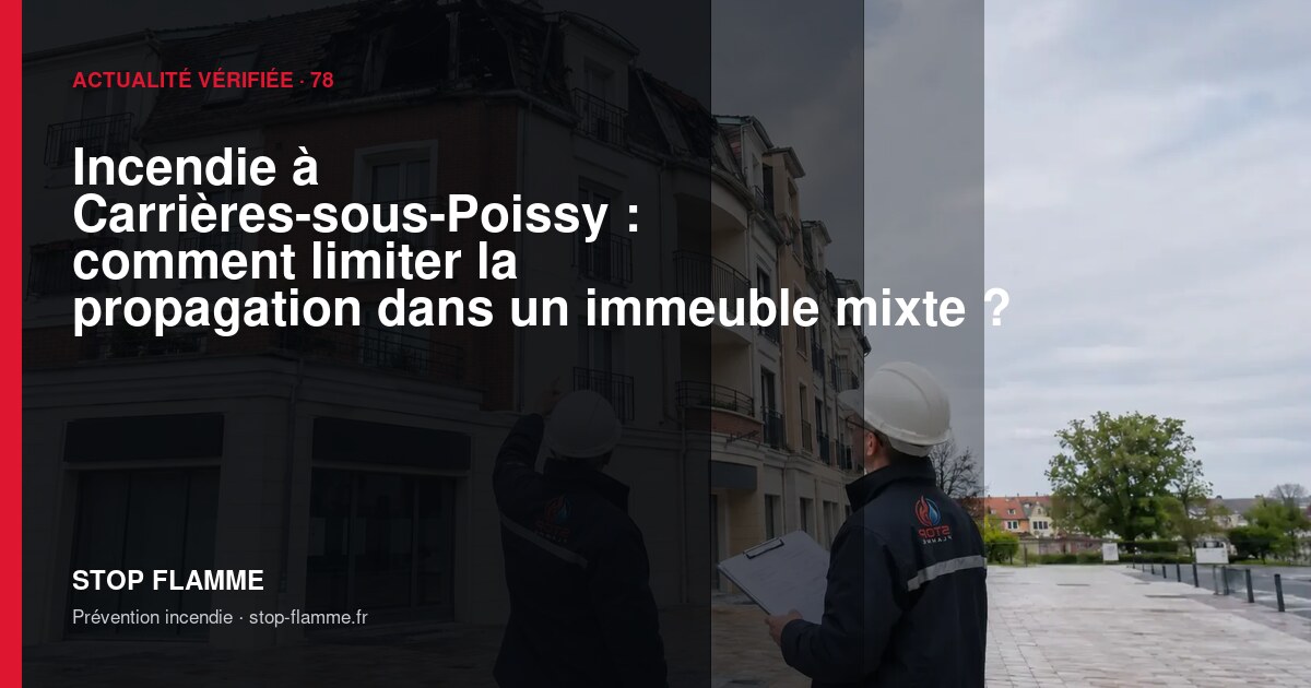 Carte de l’article : Incendie à Carrières-sous-Poissy : comment limiter la propagation dans un immeuble mixte ?